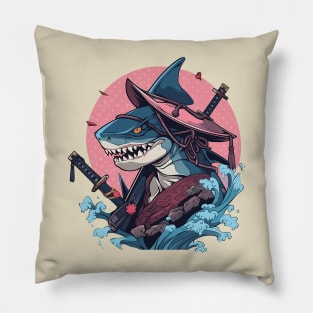 samurai shark Pillow