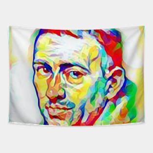 William of Ockham Colourful Portrait | William of Ockham Artwork 7 Tapestry