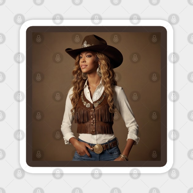 cowgirl Beyoncé Magnet by DarkAngel1200