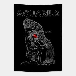 Aquarius | Evil Red Eyed Water Bearer Tapestry