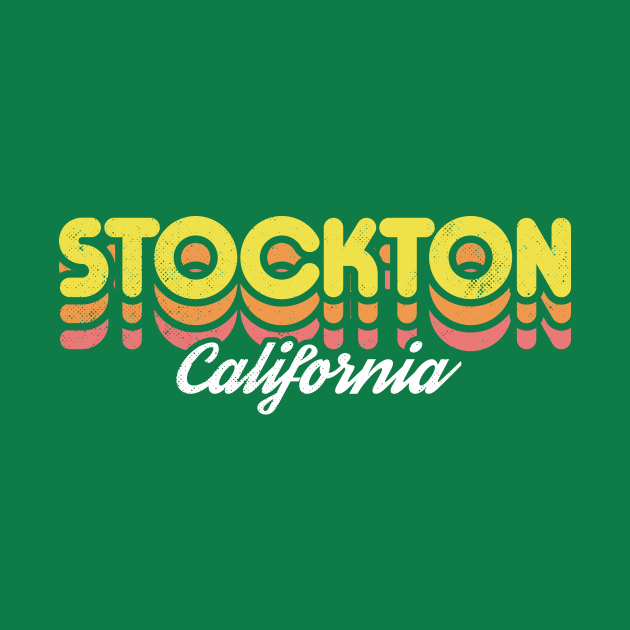 Retro Stockton California by rojakdesigns