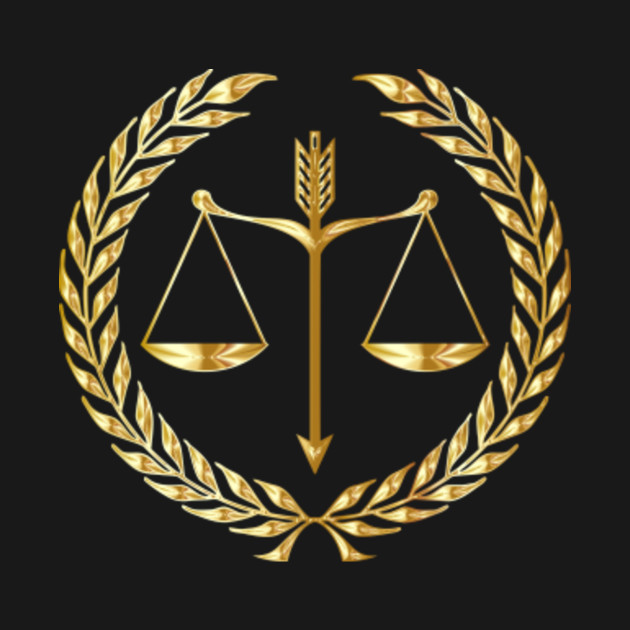 Golden Scales Of Justice - Scales Of Justice - T-Shirt | TeePublic