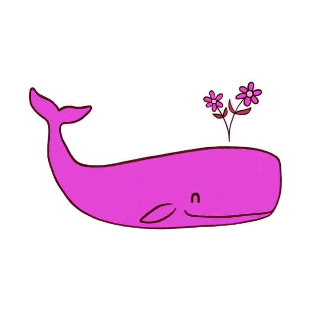 Peace Whale pink by Terry Fan