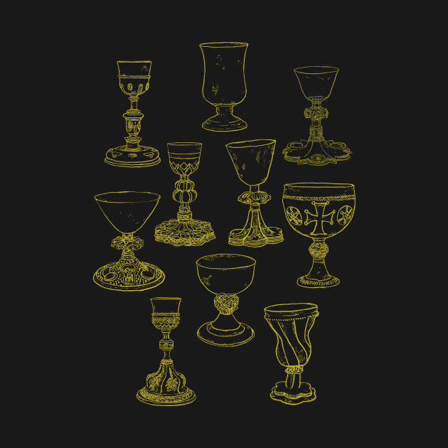 Holy Grail, Goblets and Challices by Maiden Names