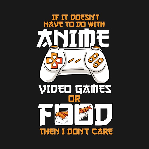 Anime Video Games Food Sushi Gaming Merch Otaku Gift Anime by TheTeeBee