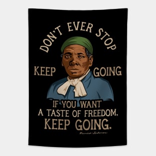 Harriet Tubman Quote Gift for Black History Month Tapestry