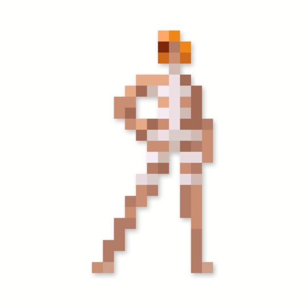 Leeloo low-res pixelart by JinnPixel