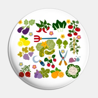 Vegetable Garden Pin