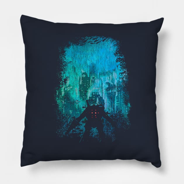 RAPTURE Pillow by HappyLlama