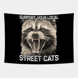 Support Your Local Street Cats Tapestry