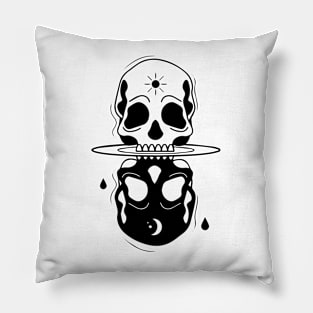 Detached skull in water Pillow