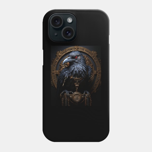 Raven Viking Wisdom Tattoo Art Phone Case by Spit in my face PODCAST