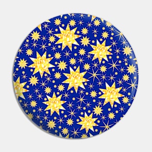 Sundazzle on Dark Blue Pin