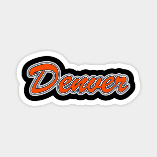 Football Fan of Denver Magnet