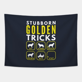 Stubborn Golden Retriever Tricks - Dog Training Tapestry