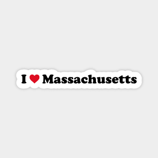 I Love Massachusetts Magnet