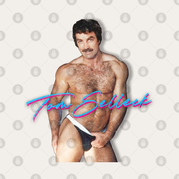 Tom Selleck / 80s Retro Design by DankFutura