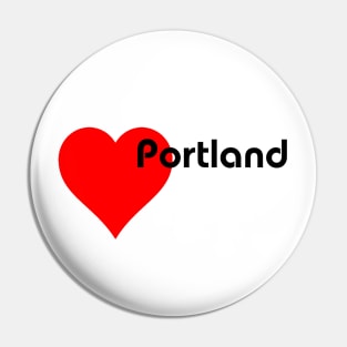 I heart portland Pin