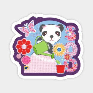 Sooty Soo Watering Flowers Magnet