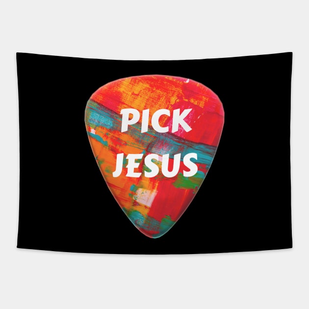 Pick Jesus | Christian Tapestry by All Things Gospel