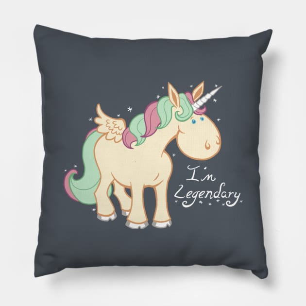 Legendary Silly Fluffy Unicorn Pillow by ItsLydi