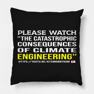 PLEASE WATCH ONLINE VIDEO CALLED -THE CATASTROPHIC CONSEQUENCES OF CLIMATE ENGINEERING Pillow