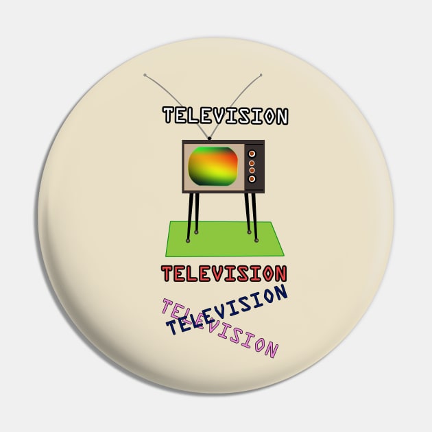 Old Television Pin by momomoma