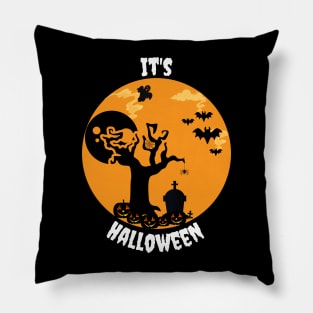 Haunted forest Halloween Pillow