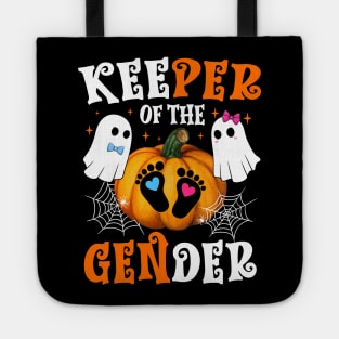 Keeper Of The Gender Reveal Baby Fall Halloween Thanksgiving Tote