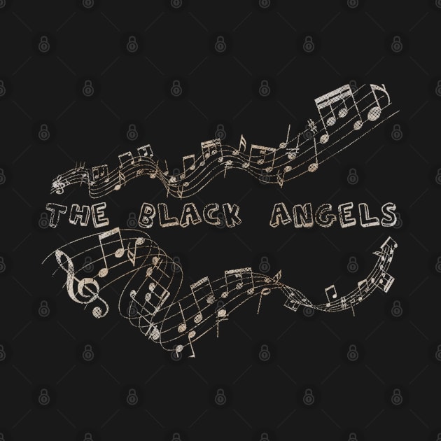 Musical Notes Vintage - The Black Angels by Koi.buluk