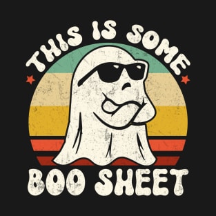 This Is Some Boo Sheet Ghost Halloween Vintage Fun Costume T-Shirt