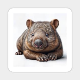 The Happy Wombat Magnet