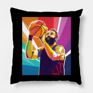 James harden Pop art Pillow