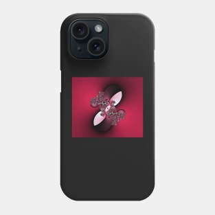 pink and red fractal Phone Case