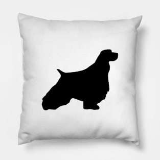 english springer spaniel silhouette Pillow