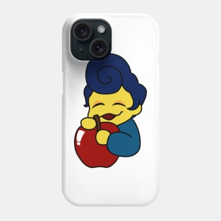 cute wally darling eat apple Phone Case