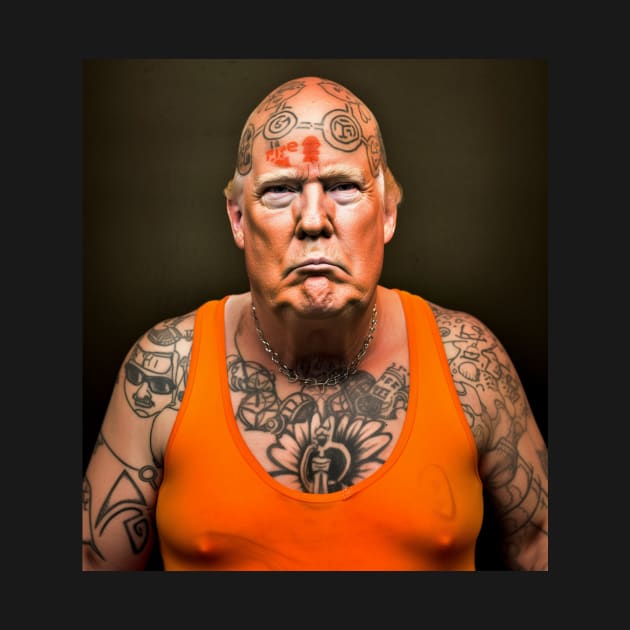 Prison Gangsta Trump by TeeTrendz