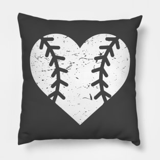 Baseball Heart Pillow