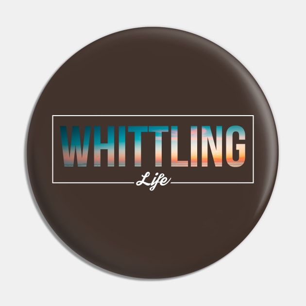 Beach Dreams Whittling Life Pin by rojakdesigns