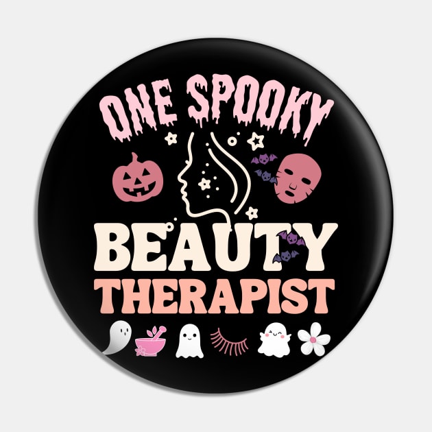 Beauty Therapist Halloween Gift Pin by stressless