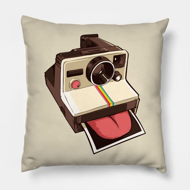 Licka-Roid Pillow by AlbertoArni