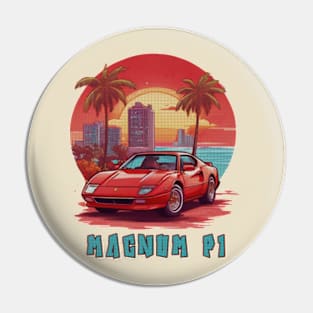 Magnum pi car ferrari Pin