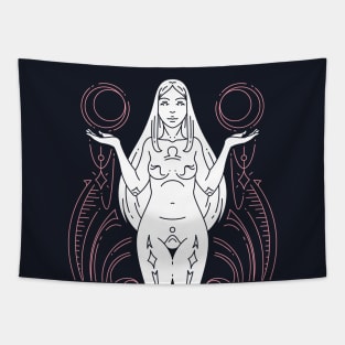 Vintage Libra Goddess Zodiac Symbol // Proud Libra Horoscope Sign Astrology Tapestry