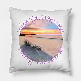 Merry Christmas From The Beach, Wish You Were Here Pillow