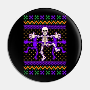 Ugly Halloween Skeleton Dancing Pin