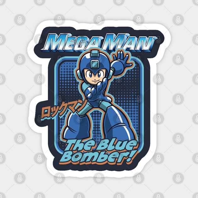 Mega Man Magnet by Alema Art