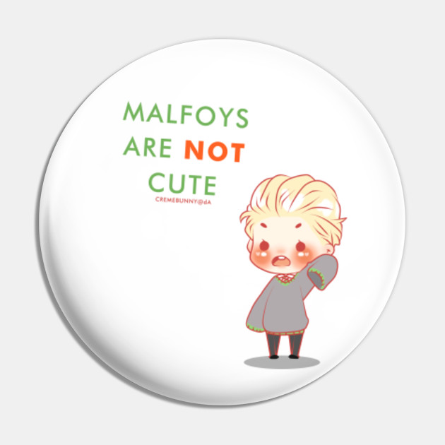 Draco Malfoy Chibi Draco Not Cute Draco Malfoy Pin Teepublic Uk