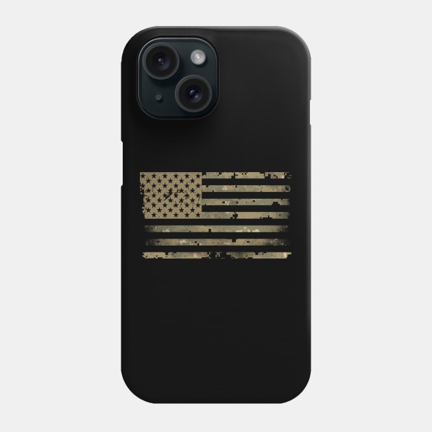 Military Camo Flag Phone Case by Etopix