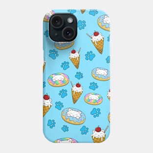 Cute Cats and desserts pattern Phone Case