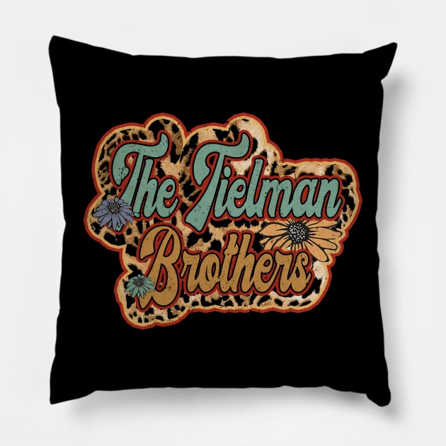 Personalized Flowers Brothers Proud Name Vintage Beautiful The Tielman Pillow by BilodeauBlue